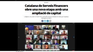 La nova etapa de la Cooperativa, notícia al diari “el Món”