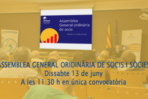 Convocatòria d’Assemblea General ordinària de socis i sòcies – 13 de juny de 2026